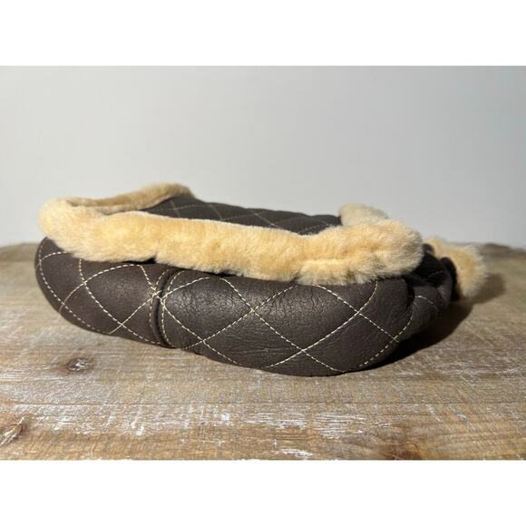 Vintage Chanel Small Shearling Accordion Flap Bag - Picture 7 of 10